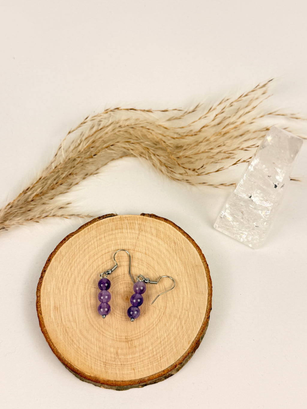 Ohrringe Amethyst 6mm Detail