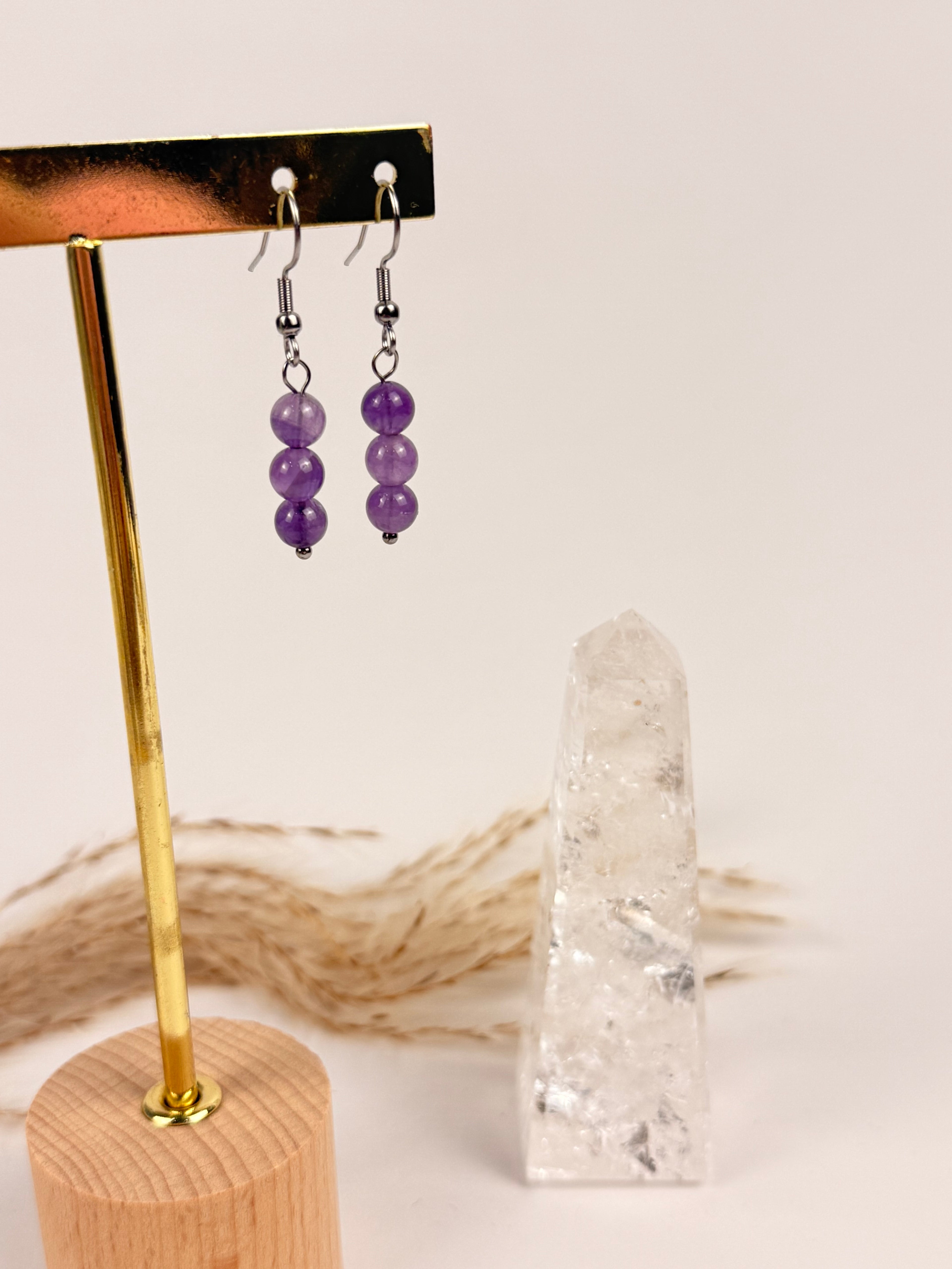 Ohrringe Amethyst 6mm